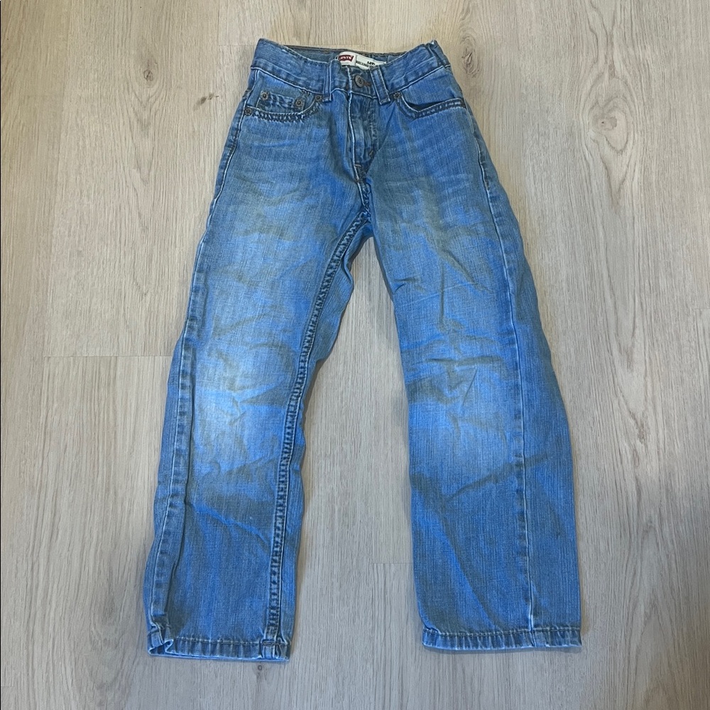 Levi's 7 Slim Relaxed Straight Blue Jeans